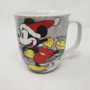 Disney, Jolly, Mickey's Vintage Holiday Ice Skating In Santa Hat Coffee Cup Mug